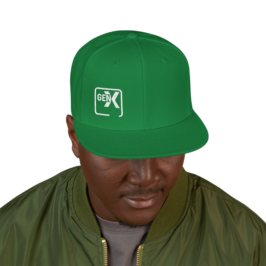 'Gen X 2' Embroidered Snapback Cap for Trendsetters, Streetwear Hat for All Occasions, Gift for Him/Her, Fashion Accessory, Cool Casual Wear