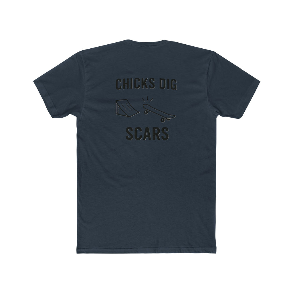 'Gen X Chicks Dig Scars Skateboard' Cool Graphic Tee for Skateboarders, Unisex Cotton Crew Tee, Funny Skate Shirt, Gift for Sports Lovers, Casual Wear, Street Style