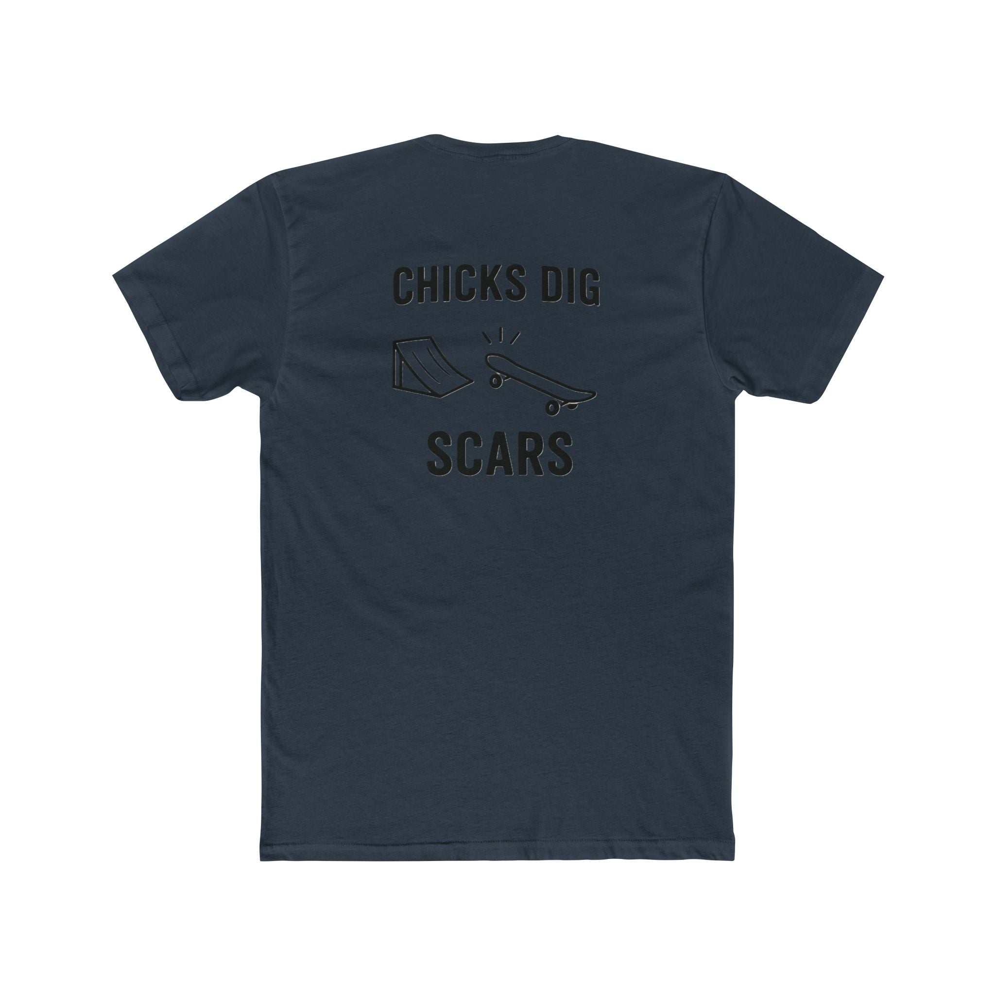 'Gen X Chicks Dig Scars Skateboard' Cool Graphic Tee for Skateboarders, Unisex Cotton Crew Tee, Funny Skate Shirt, Gift for Sports Lovers, Casual Wear, Street Style