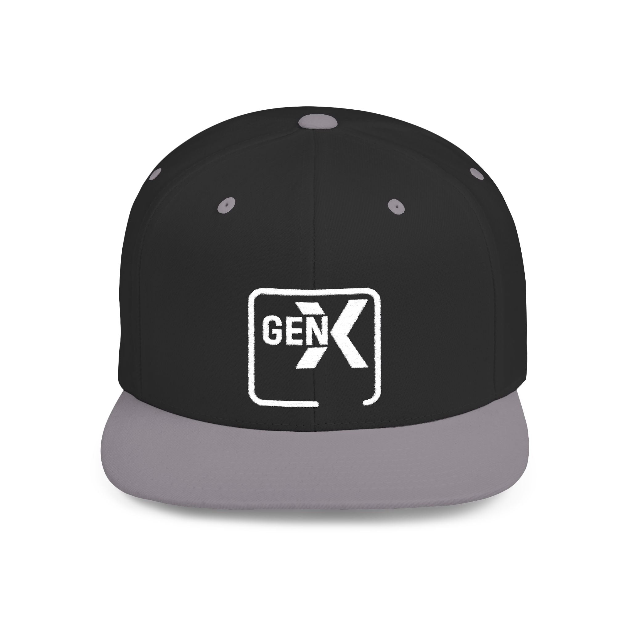 'Gen X' Stylish Flat Bill Snapback Cap | Trendy Streetwear Hat for Everyday Use, Gifts, Fashion Accessory, Casual Summer Style