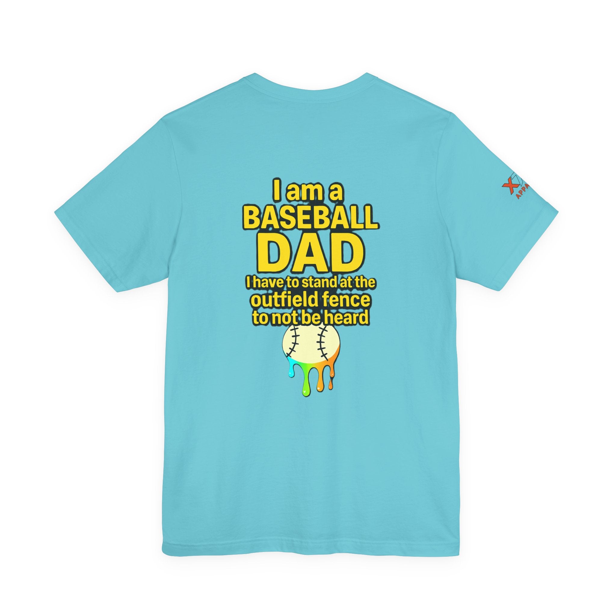 Baseball Dad Not Heard Drippy T-Shirt, Unisex Jersey Tee, Father's Day Gift, Sports Apparel, Outdoor Fun, Parenting Humor Shirt