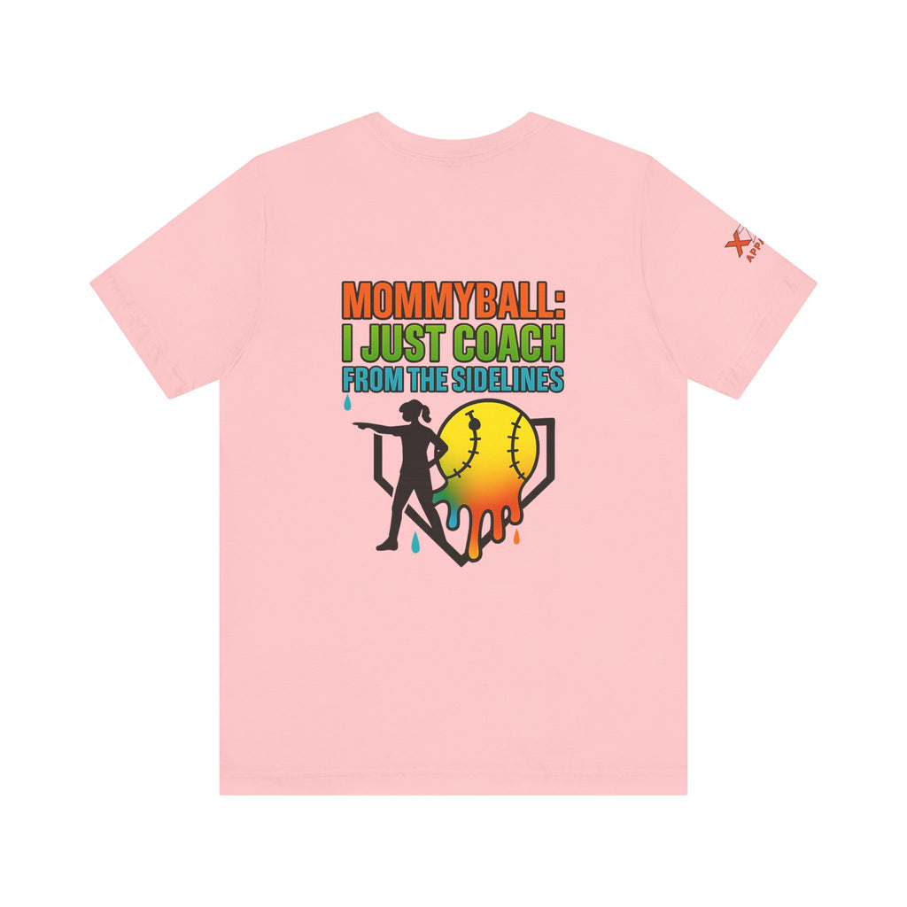 Mommyball Drippy Coach Tee - Unisex Jersey Short Sleeve T-Shirt, Softball Mom Gift, Sporty Graphic Tee, Coaching Shirt, Fun Sports Apparel