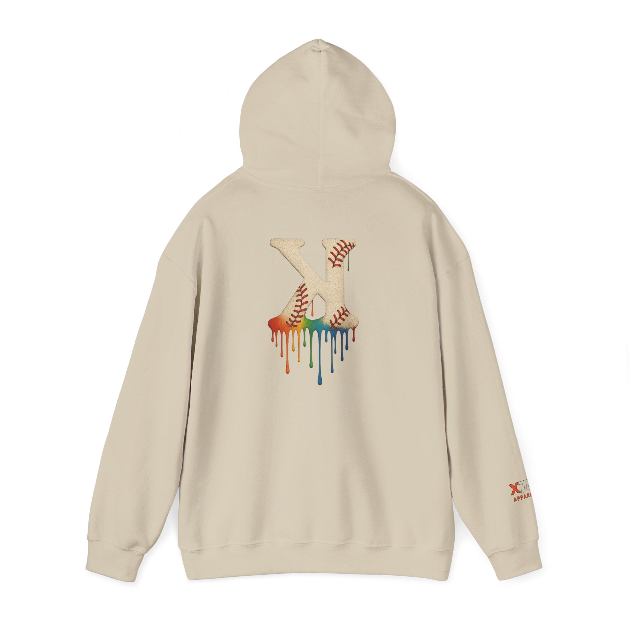Baseball Strikeout Drippy 2 Art Hoody - Unisex Heavy Blend™ Sweatshirt, Streetwear, Graphic Hoodie, Gift for Him/Her, Casual Comfort, Festival Fashion