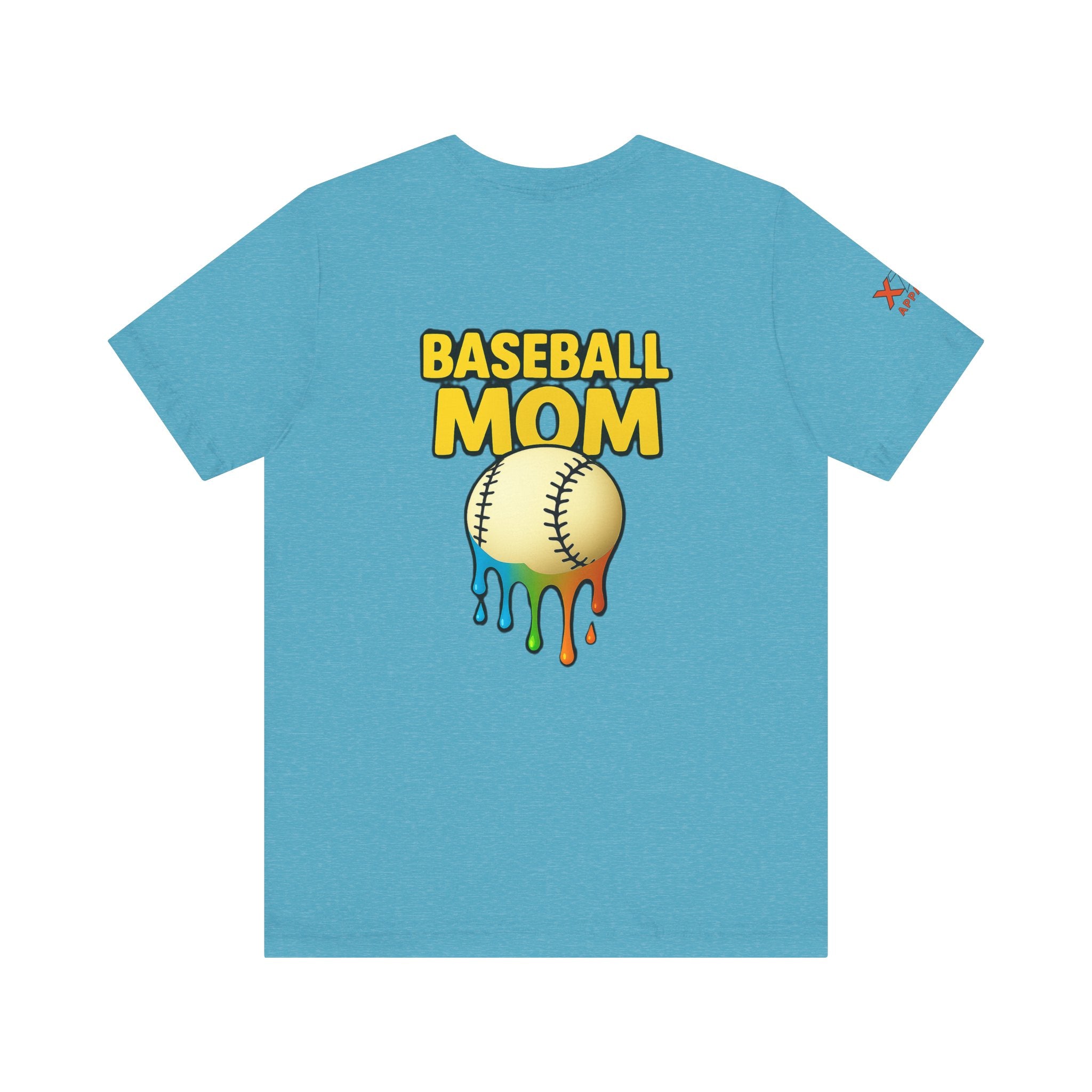 Baseball Mom Drippy Tee - Fun Unisex Jersey Short Sleeve T-Shirt, Perfect Gift for Sports Moms, Game Day Apparel, Mother's Day Gift, Summer Attire
