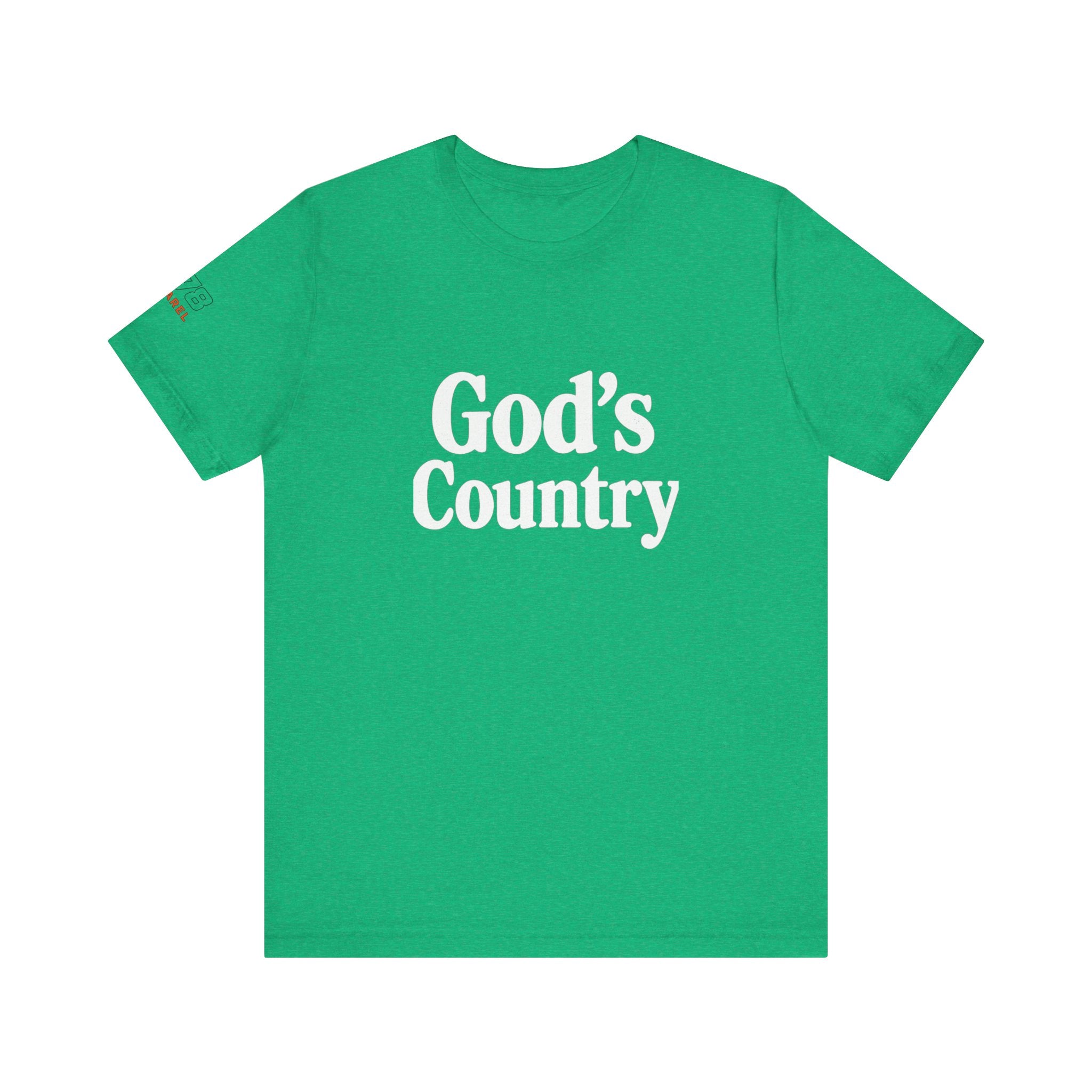 God's Country Tee, Casual Wear, Outdoor Activities, Faith-Based Apparel, Gift for Believers, Summer Wardrobe