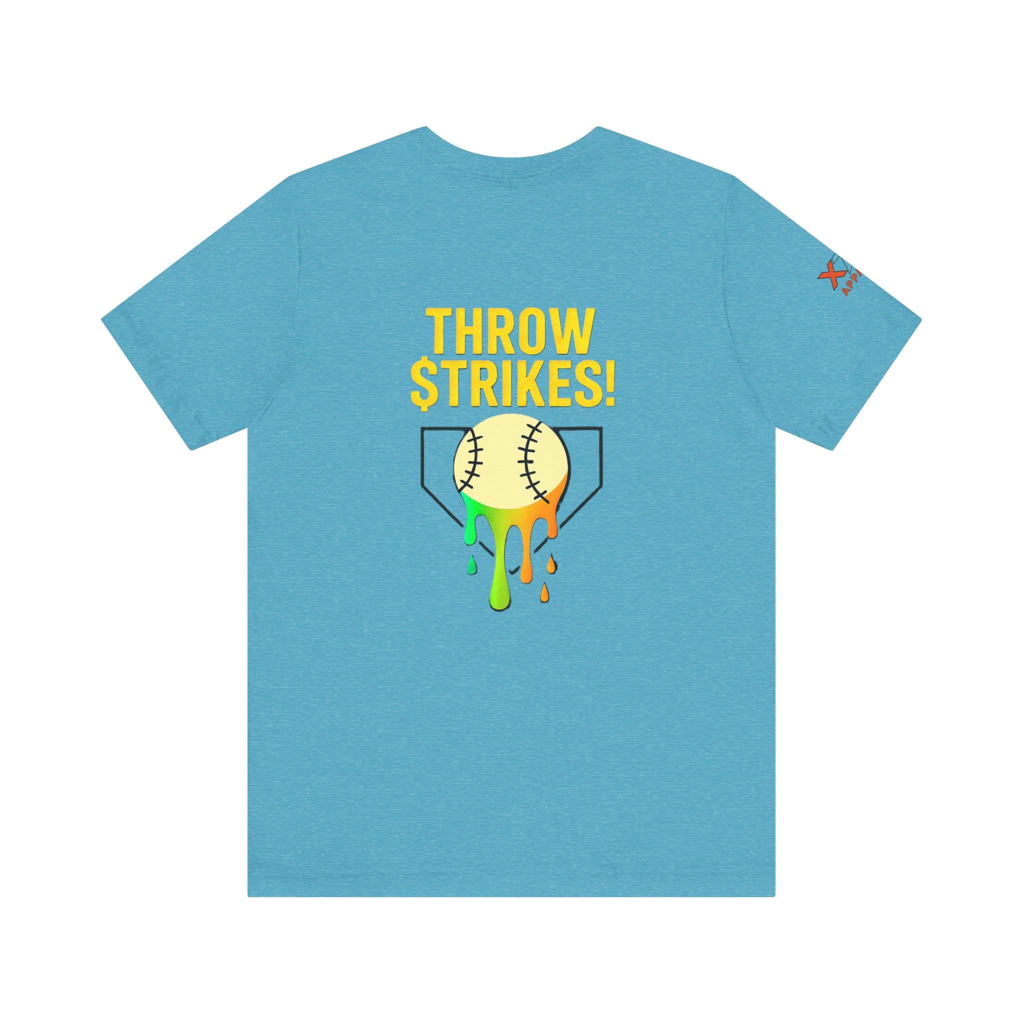 Throw Strikes Unisex Tee - Fun Softball T-Shirt for Sports Lovers, Cute Gift for Players, Team Spirit Wear, Birthday and Game Day