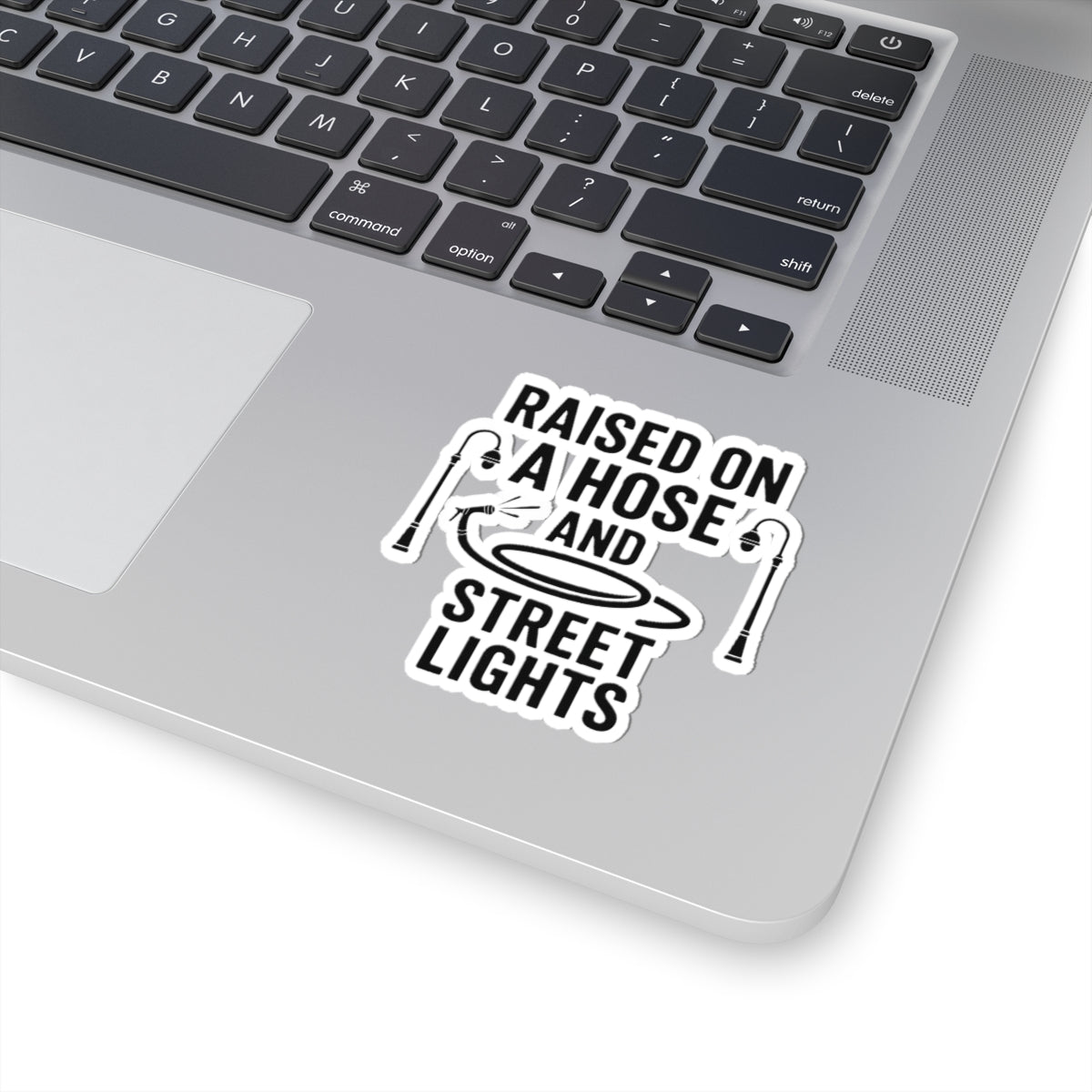 Raised on a Hose and Street Lights Sticker
