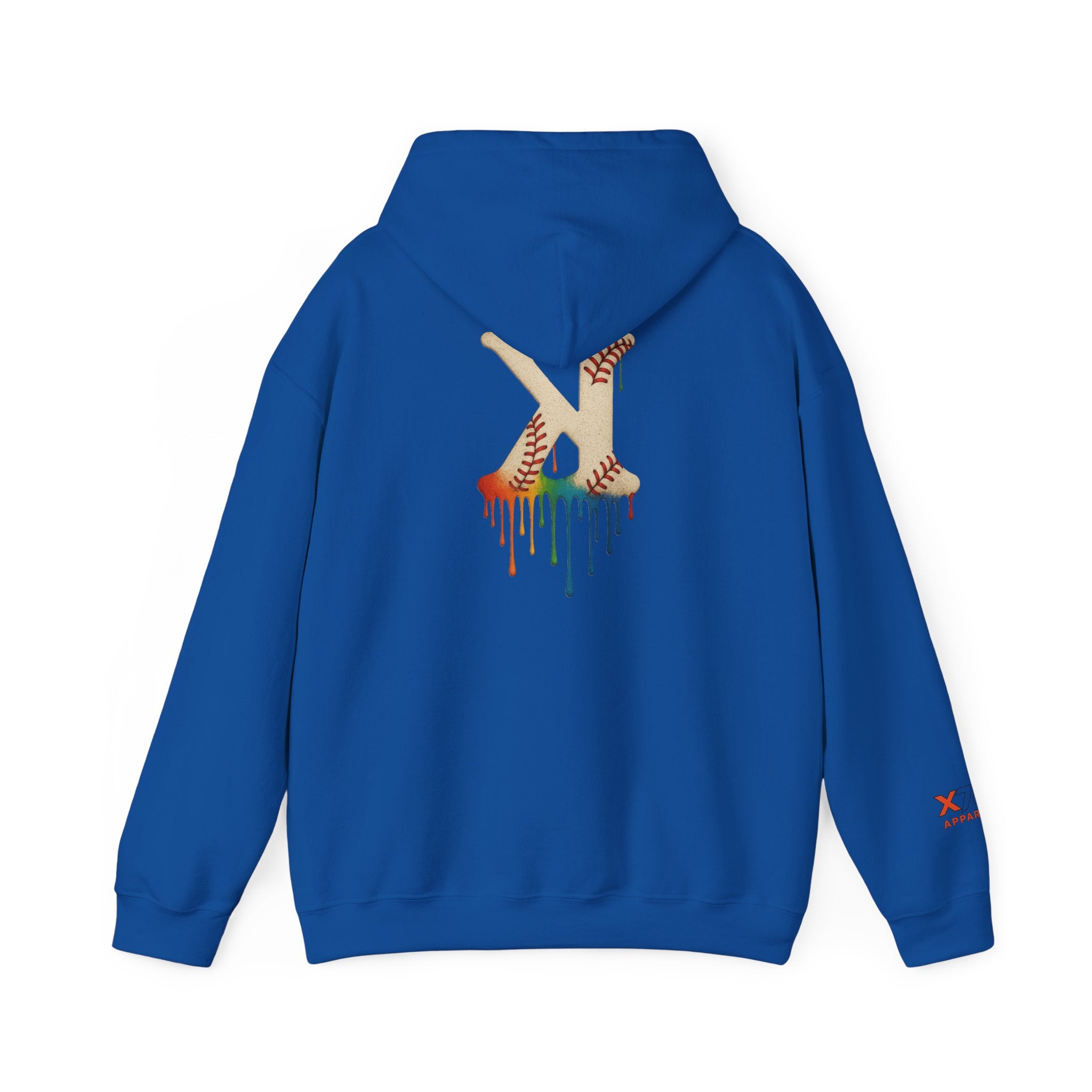 Baseball Strikeout Drippy 2 Art Hoody - Unisex Heavy Blend™ Sweatshirt, Streetwear, Graphic Hoodie, Gift for Him/Her, Casual Comfort, Festival Fashion