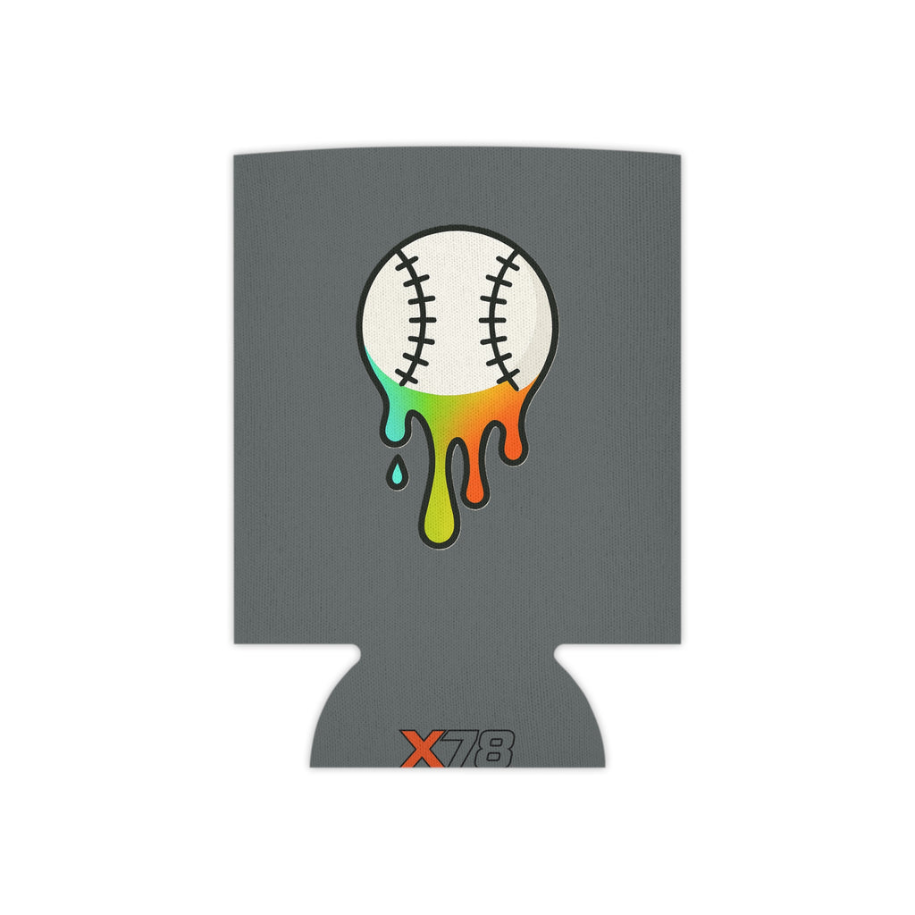 Baseball Drippy Inspired Can Cooler, Fun Party Accessory, Summer BBQ Gear, Sports Fan Gift, Beverage Insulator for Celebrations