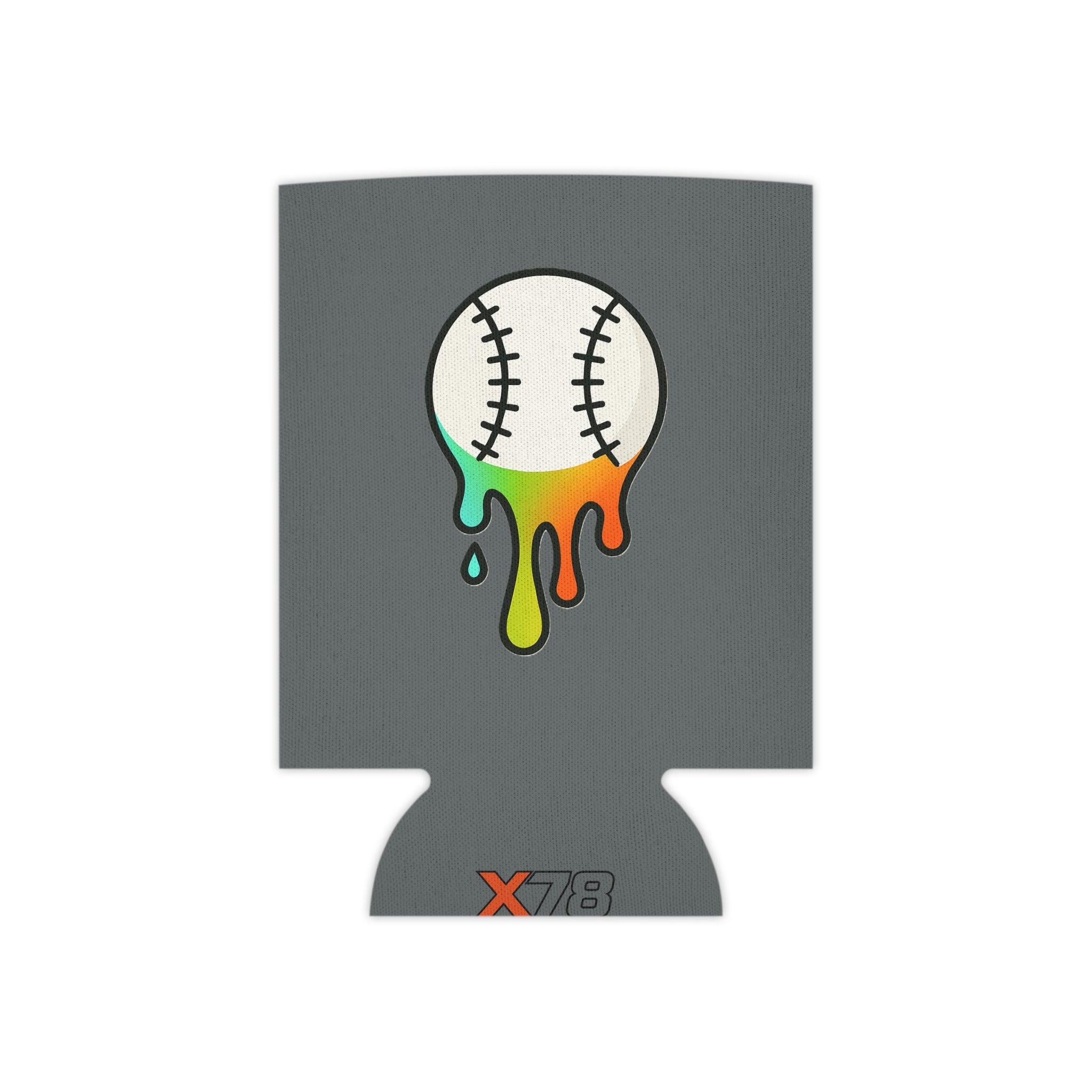 Baseball Drippy Inspired Can Cooler, Fun Party Accessory, Summer BBQ Gear, Sports Fan Gift, Beverage Insulator for Celebrations