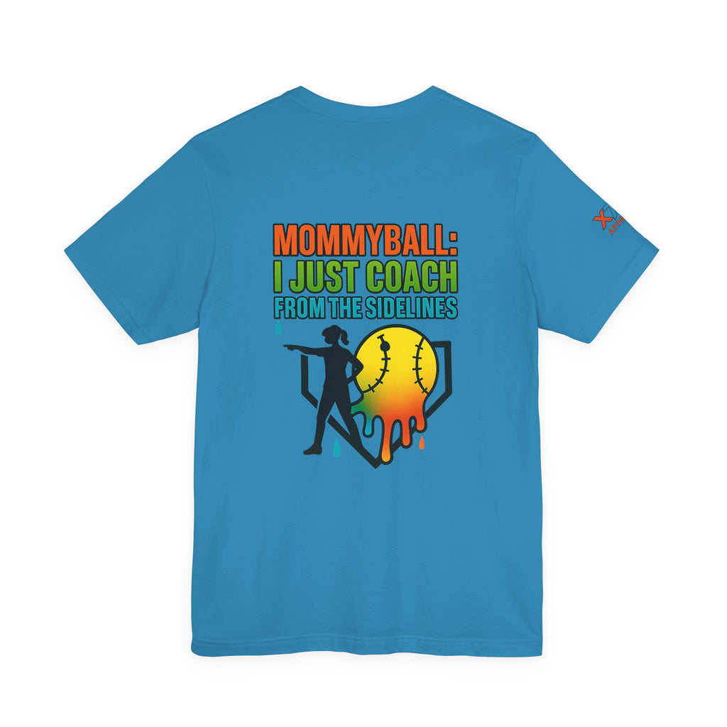 Mommyball Drippy Coach Tee - Unisex Jersey Short Sleeve T-Shirt, Softball Mom Gift, Sporty Graphic Tee, Coaching Shirt, Fun Sports Apparel