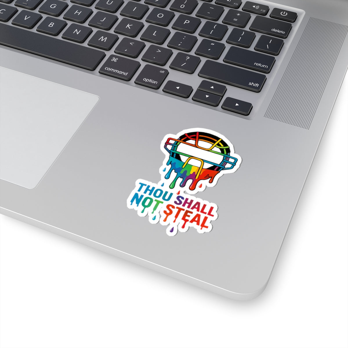 Drippy Thou Shall Not Steel Sticker