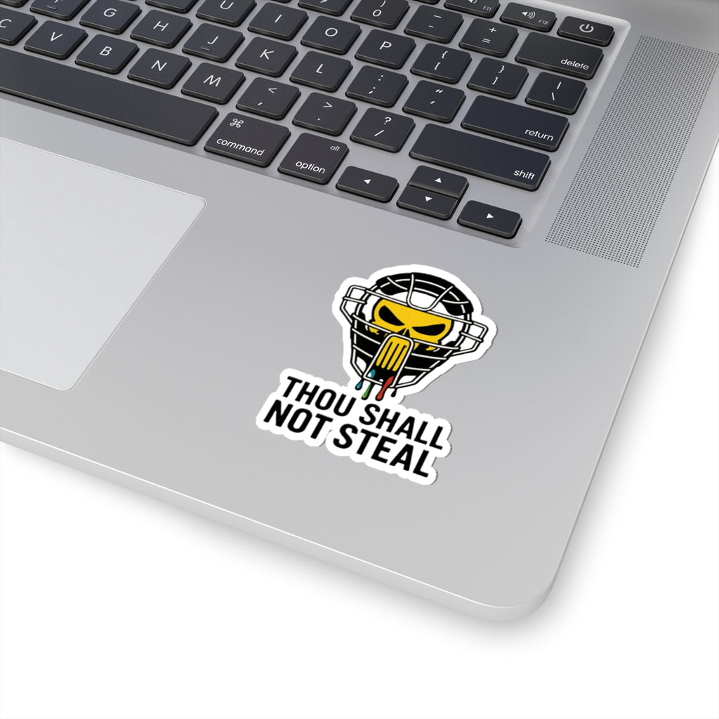 Drippy Thou Shall Not Steel Sticker