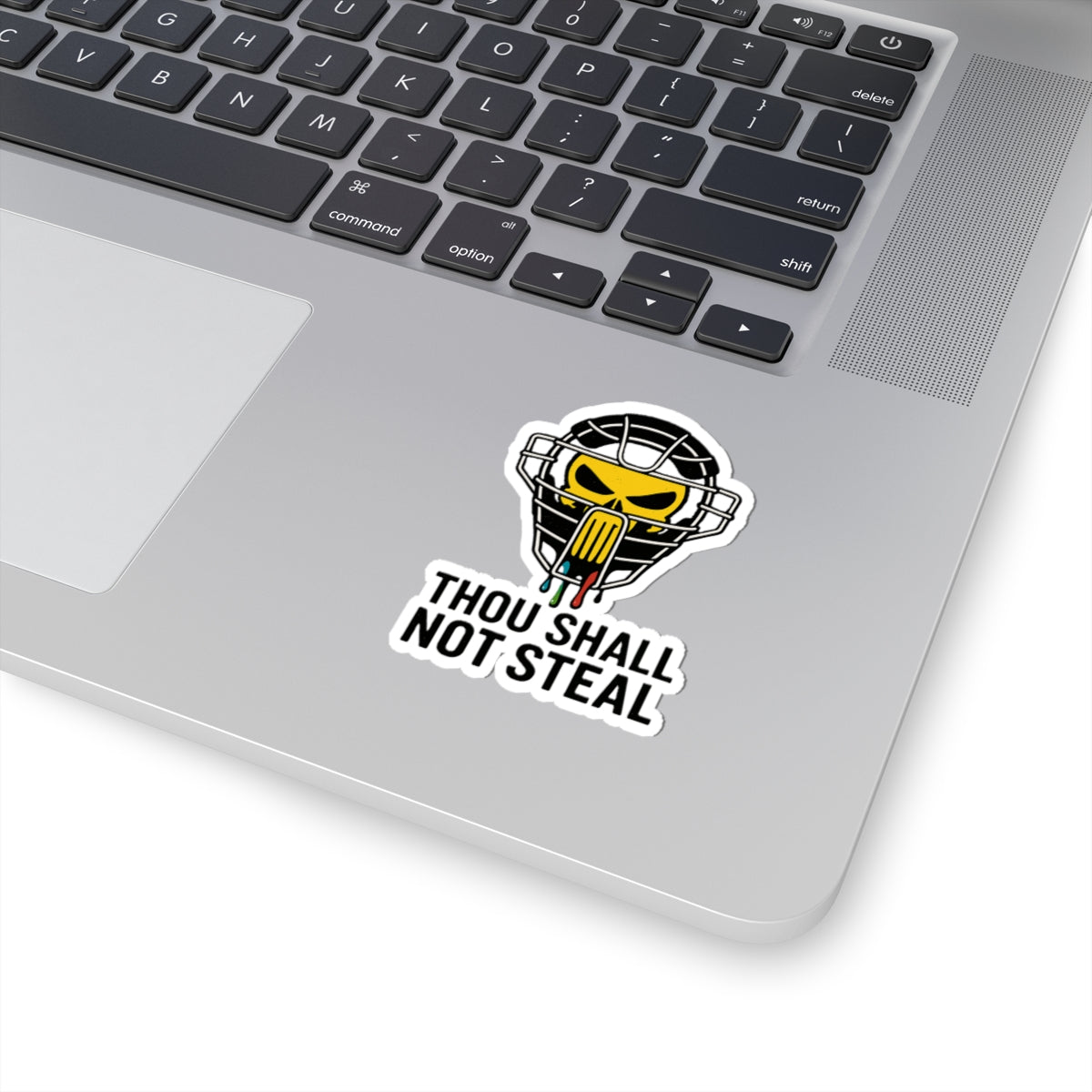 Drippy Thou Shall Not Steel Sticker