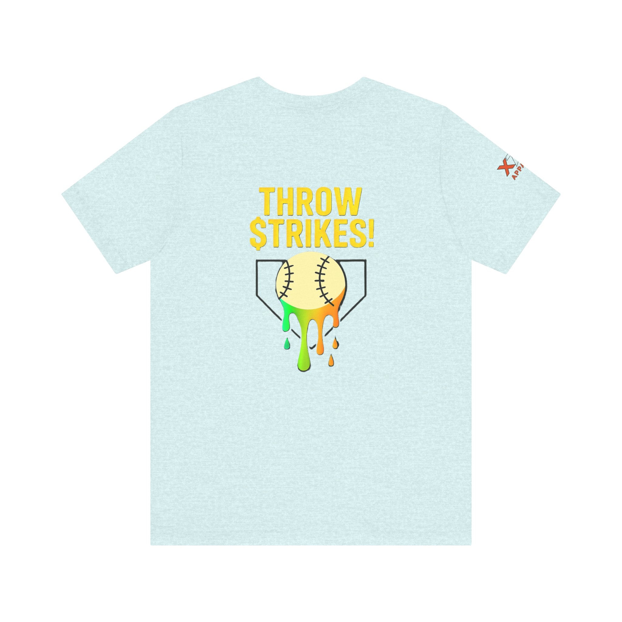 Throw Strikes Unisex Tee - Fun Softball T-Shirt for Sports Lovers, Cute Gift for Players, Team Spirit Wear, Birthday and Game Day
