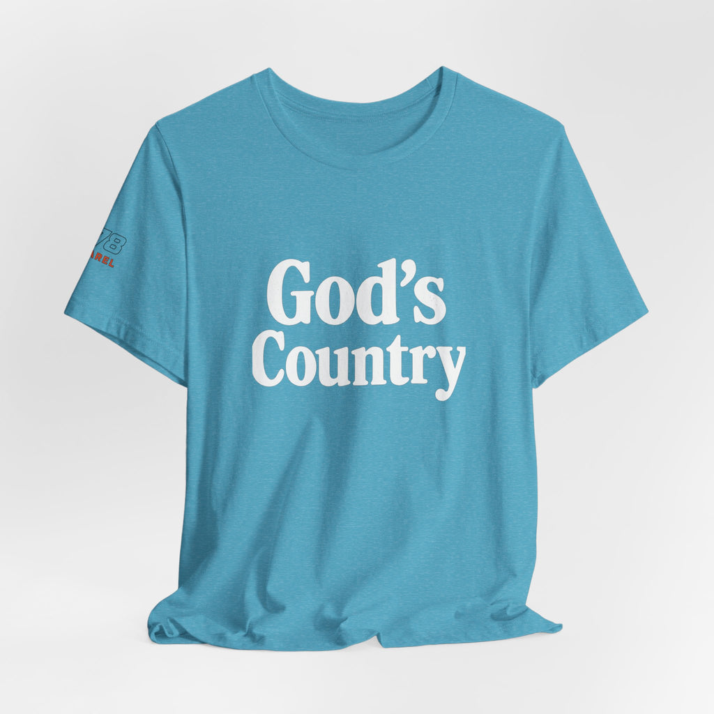 God's Country Tee, Casual Wear, Outdoor Activities, Faith-Based Apparel, Gift for Believers, Summer Wardrobe