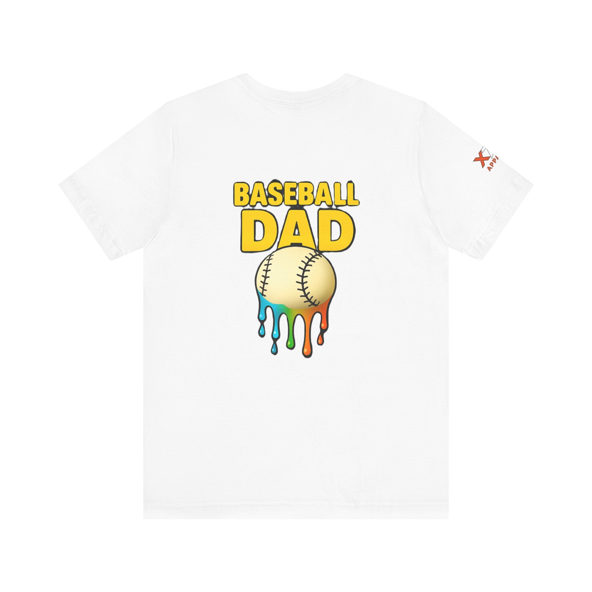 Baseball Dad Drippy T-Shirt, Unisex Jersey Tee for Sports Lovers, Father's Day Gift, Casual Wear, Funny Baseball Shirt