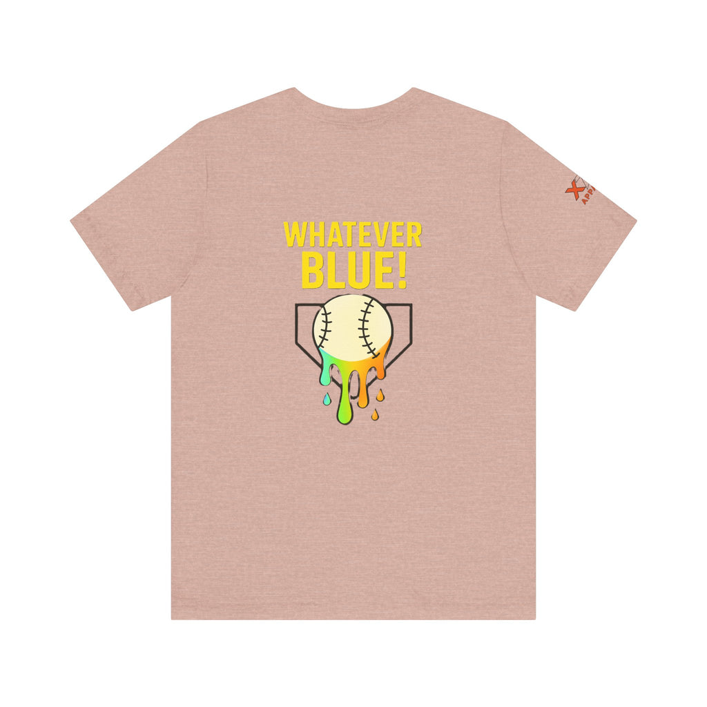 Whatever Blue Drippy Cool Sports Graphic Tee for Casual Wear, Perfect for Gamers and Event Attendees, Ideal Gift for Birthdays, Casual Outings