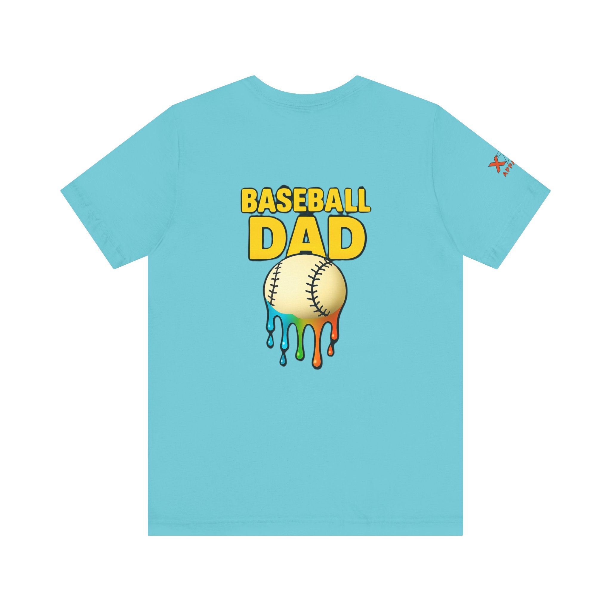 Baseball Dad Drippy T-Shirt, Unisex Jersey Tee for Sports Lovers, Father's Day Gift, Casual Wear, Funny Baseball Shirt