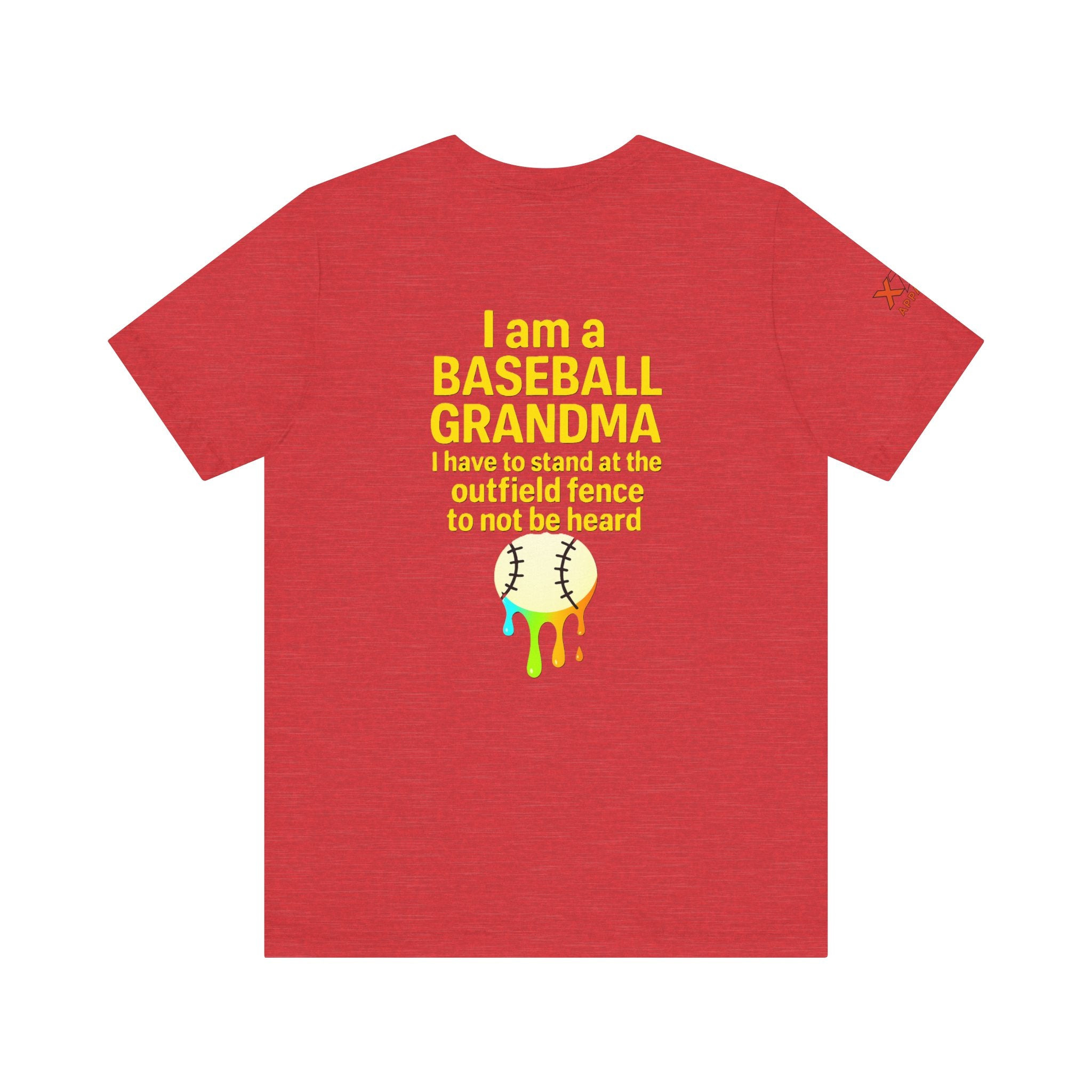 Baseball Grandma Not Heard DrippyTee, Funny Baseball Shirt, Gift for Grandma, Soft Cotton Top, Summer Baseball Outfit