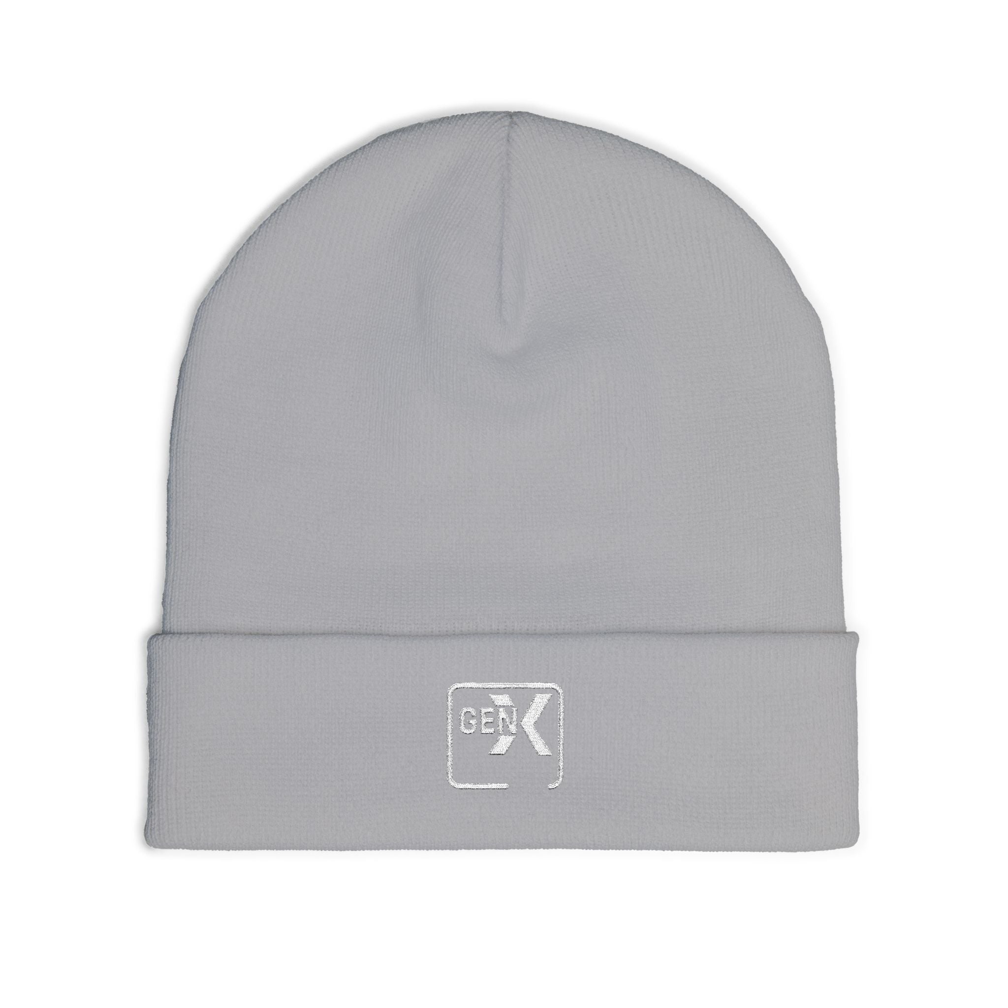 'Gen X 2' Cozy Embroidered Knit Beanie for Fashion Lovers, Winter Accessories, Gift for Her, Streetwear, Warm Headwear