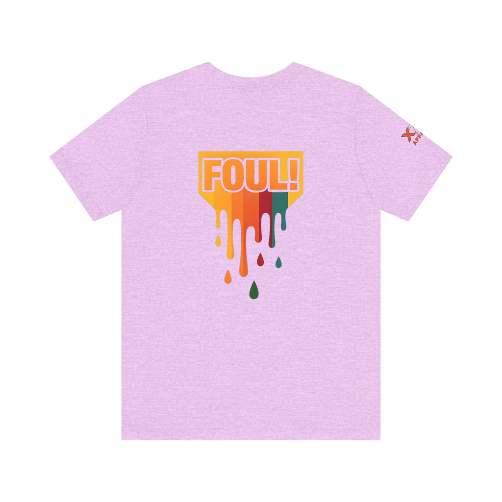 Foul Drippy Graphic Tee, Unisex Short Sleeve Shirt, Casual Streetwear, Perfect for Sports Fans, Gift for Friends