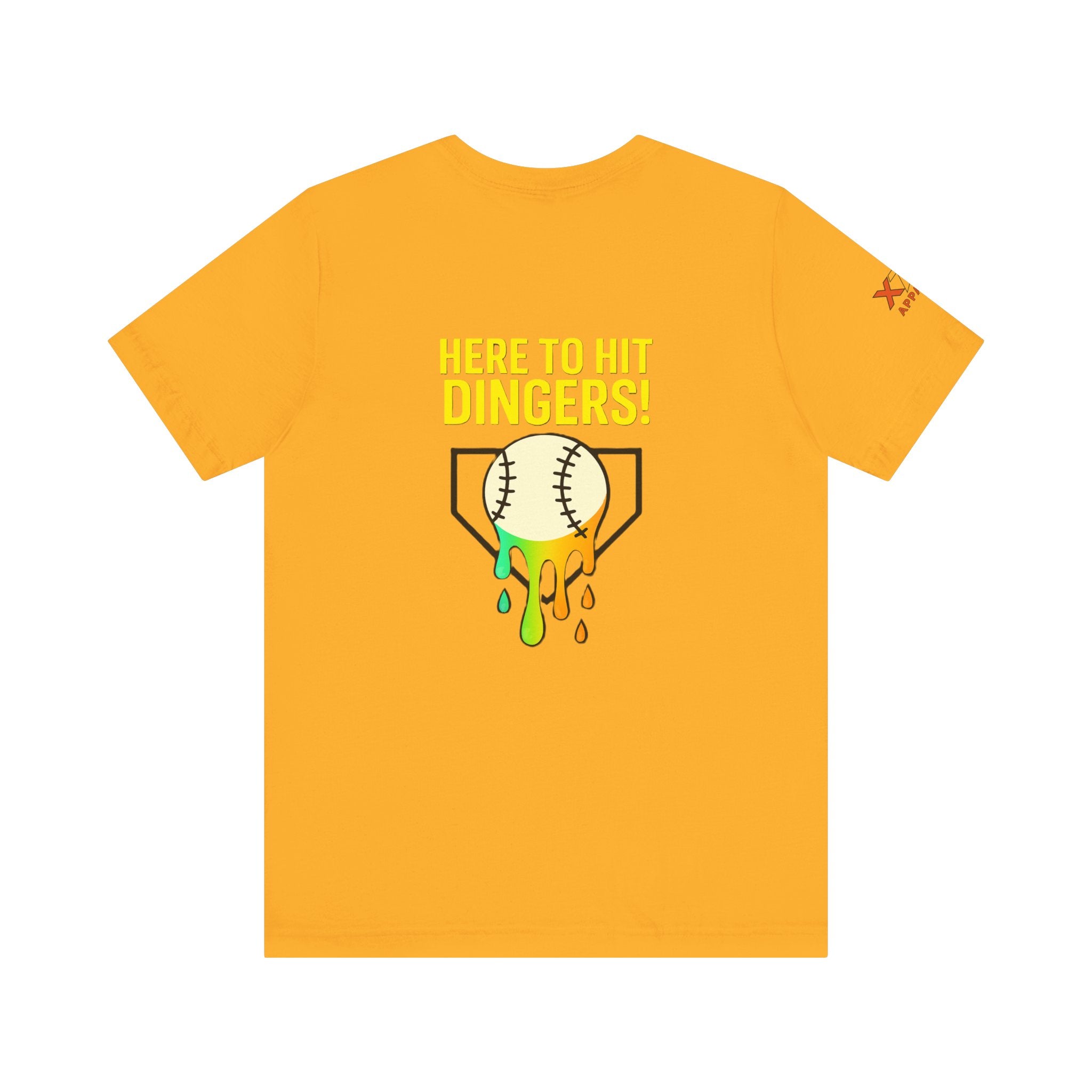 Here to Hit Dingers Unisex Baseball Tee, Perfect Gift for Sports Lovers, Fun Summer Wear, Baseball Party, Casual Outfit