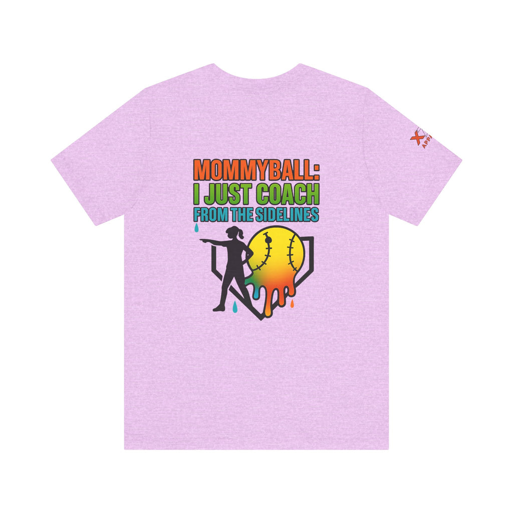 Mommyball Drippy Coach Tee - Unisex Jersey Short Sleeve T-Shirt, Softball Mom Gift, Sporty Graphic Tee, Coaching Shirt, Fun Sports Apparel
