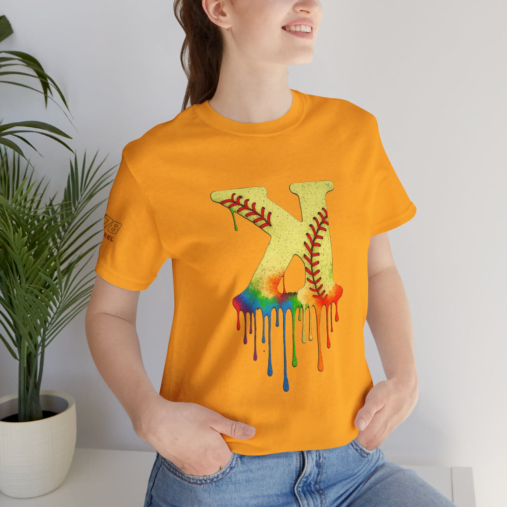 Softball Strikeout Drippy Graphic Tee, Perfect for Sports Fans, Gift for Athletes, Casual Wear, Summer Outfits, Team Spirit Apparel
