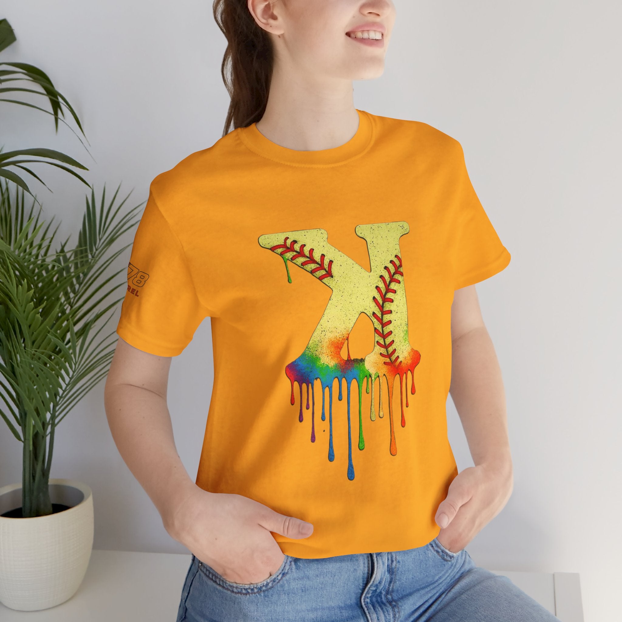 Softball Strikeout Drippy Graphic Tee, Perfect for Sports Fans, Gift for Athletes, Casual Wear, Summer Outfits, Team Spirit Apparel