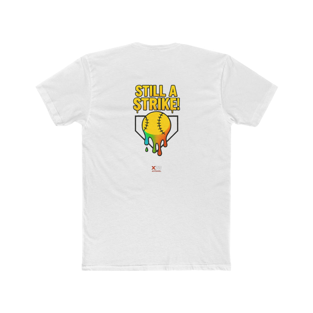 'Drippy Still A Stike' Colorful Softball Tee for Sports Lovers, Casual Wear, Birthday Gift, Holiday Celebration, Gifts for Athletes
