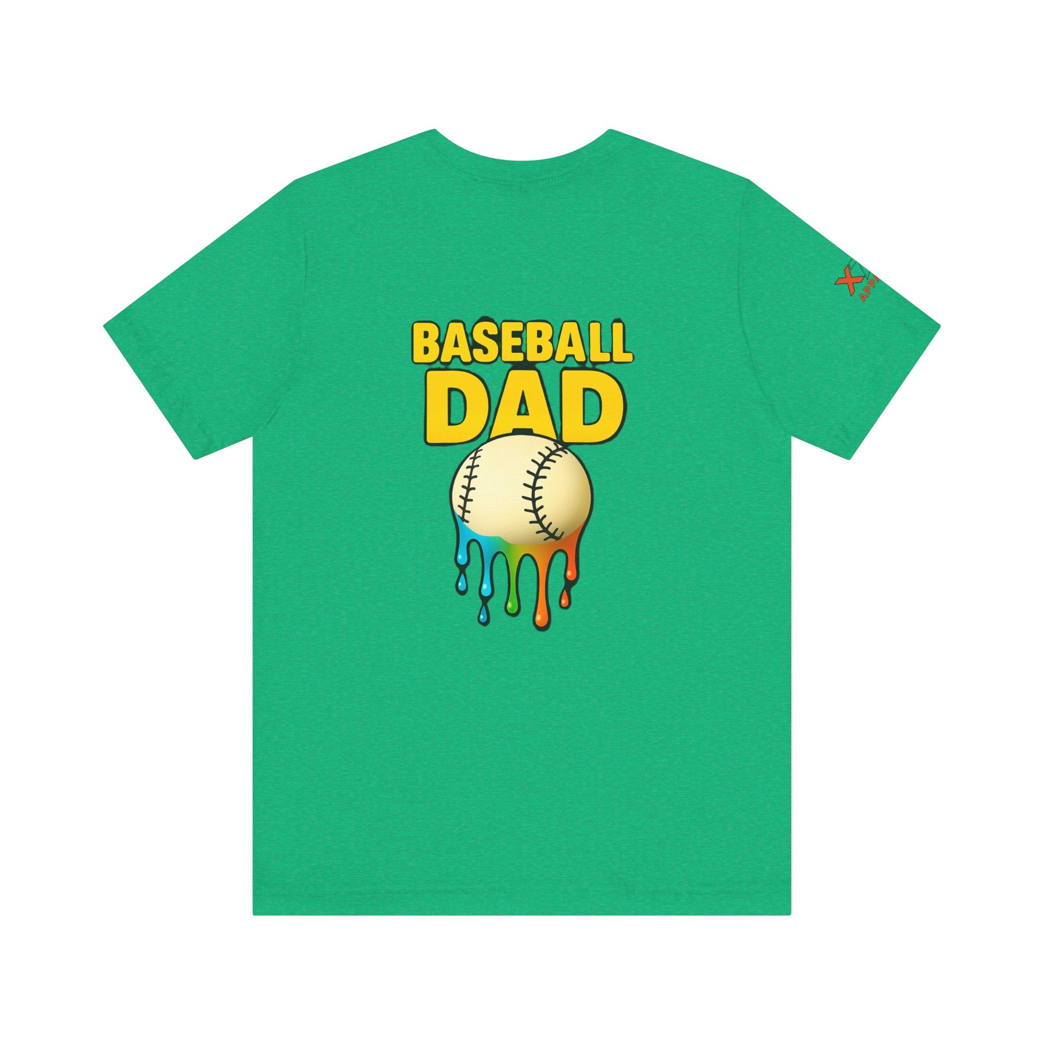 Baseball Dad Drippy T-Shirt, Unisex Jersey Tee for Sports Lovers, Father's Day Gift, Casual Wear, Funny Baseball Shirt